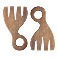 Acacia Wood Salad Severs, Set of 2