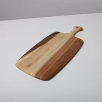 Acacia Rectangular Tapered Board with Rounded Handle, Large