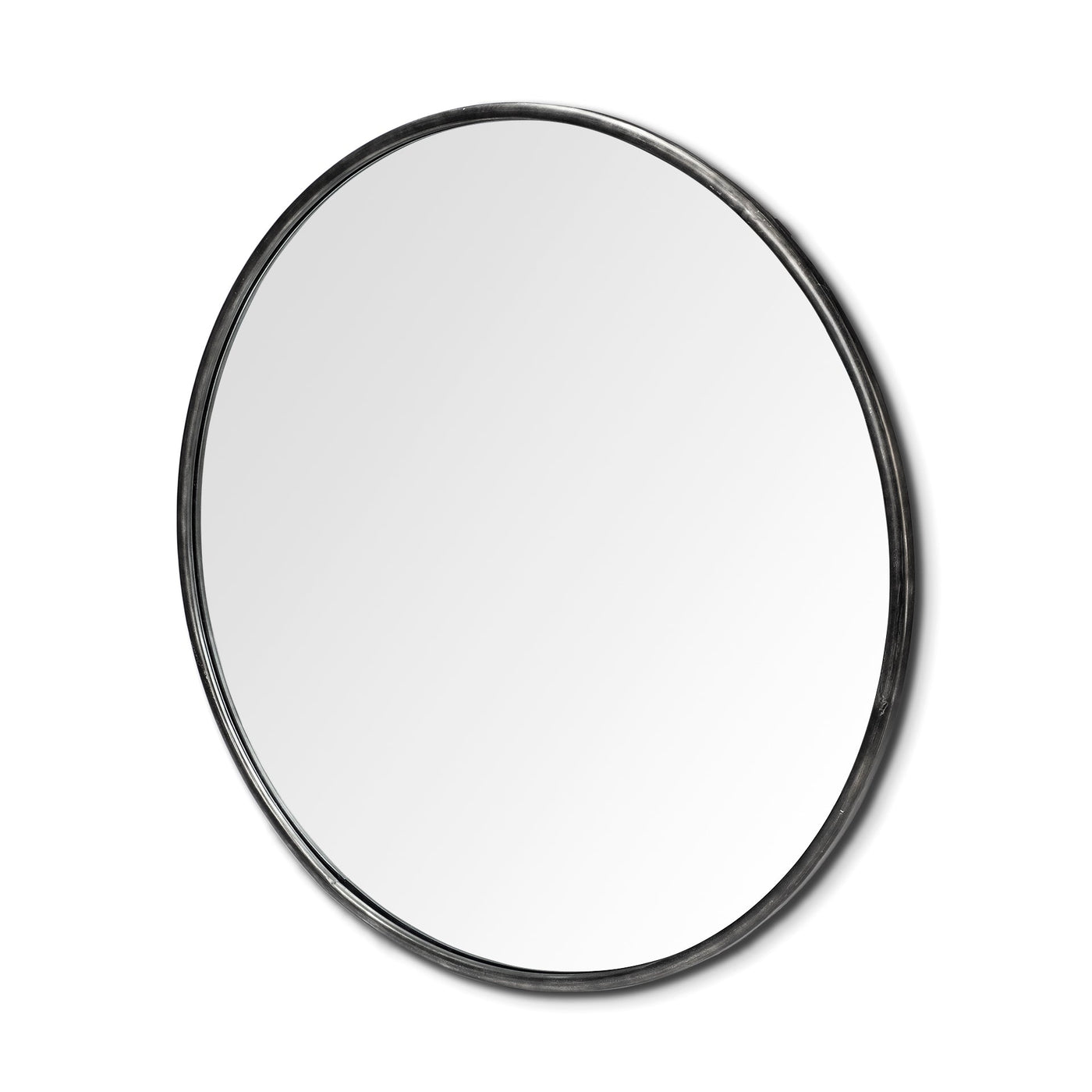 Piper Round Black Metal Frame Mirror 47 Inch | California 89