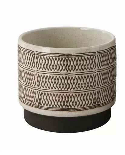 Embossed Stoneware Planter | California 89