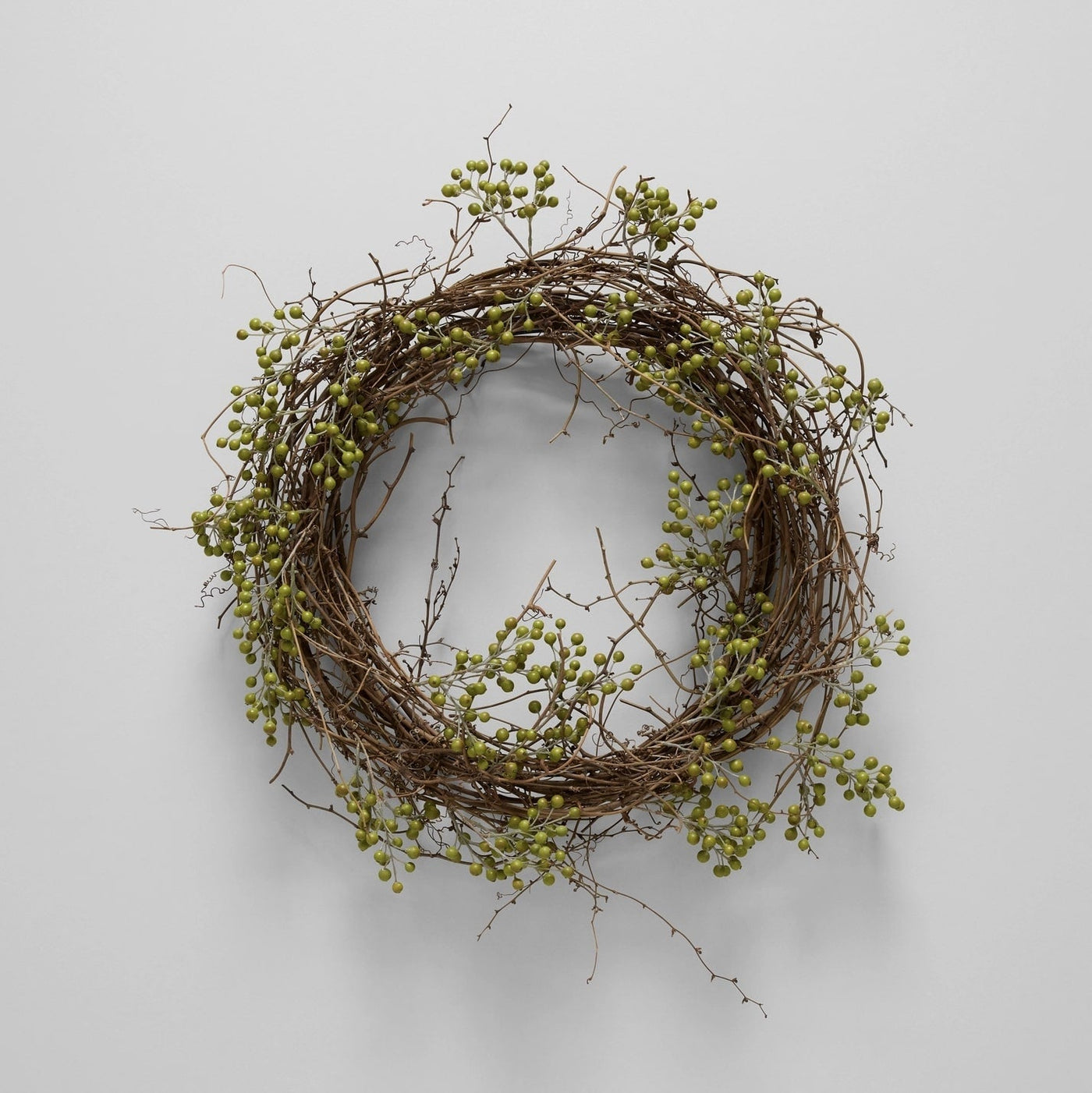 EcoFaux Green Ilex Berry Wreath