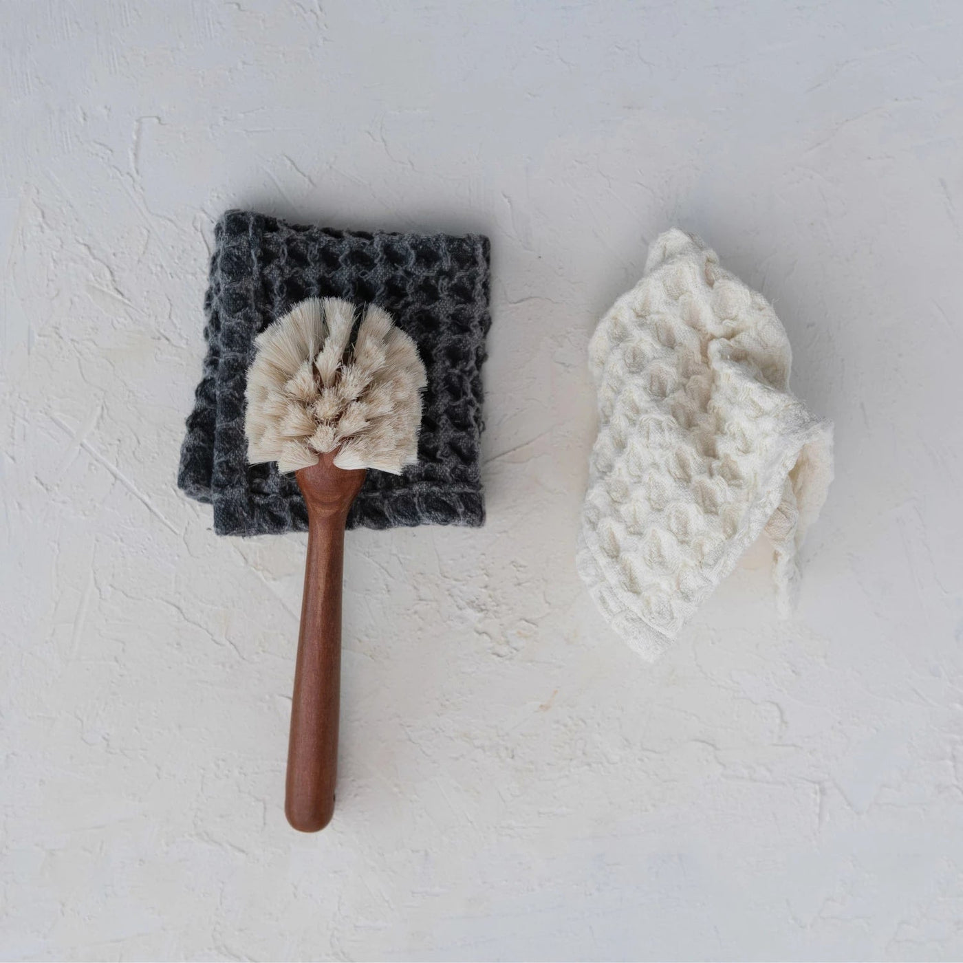 Cotton Waffle Weave Dish Cloths with Loops Set of 2 | California 89