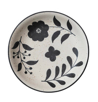 Hand Painted Stoneware Bowl - 14" Round