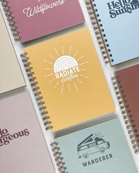 Radiate Sunshine Lined Journal | California 89
