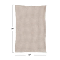 Stonewashed Cotton Waffle Weave Tea Towel | California 89