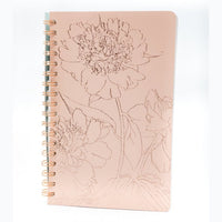 Peony Line Large Spiral Journal