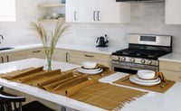 Rift Valley Handwoven Ethiopian Cotton Table Runner | California 89
