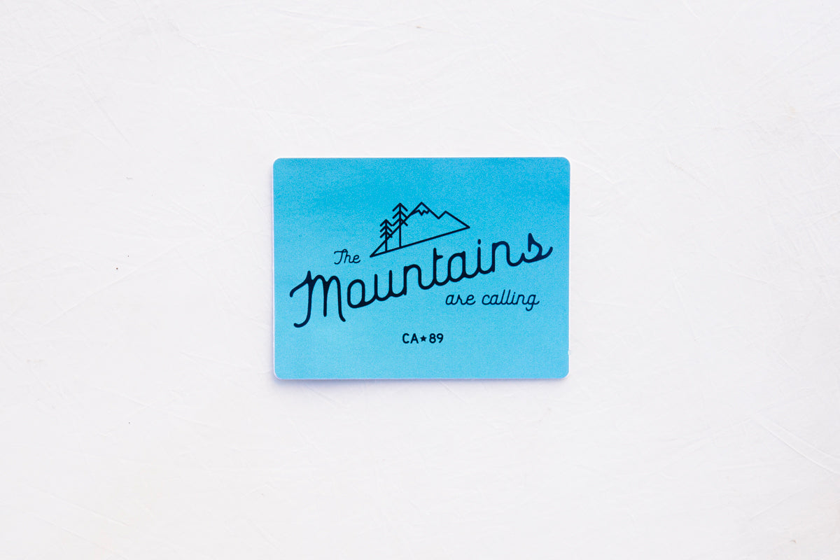 Mountains Are Calling Sticker | Outdoor Graphic Decal