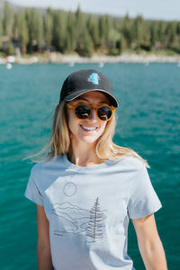 Women's Short Sleeve River Illustration T-shirt | California 89