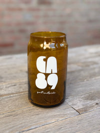 California 89 Glass Can | Woodgrain Drinkware by California 89, Truckee CA