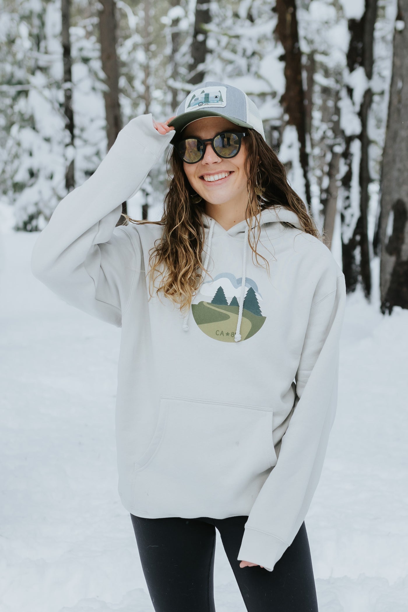 Unisex Winding Road Hoodie | California 89