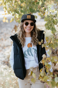 Women's Long Sleeve Mountain Sunrise T-shirt | California 89