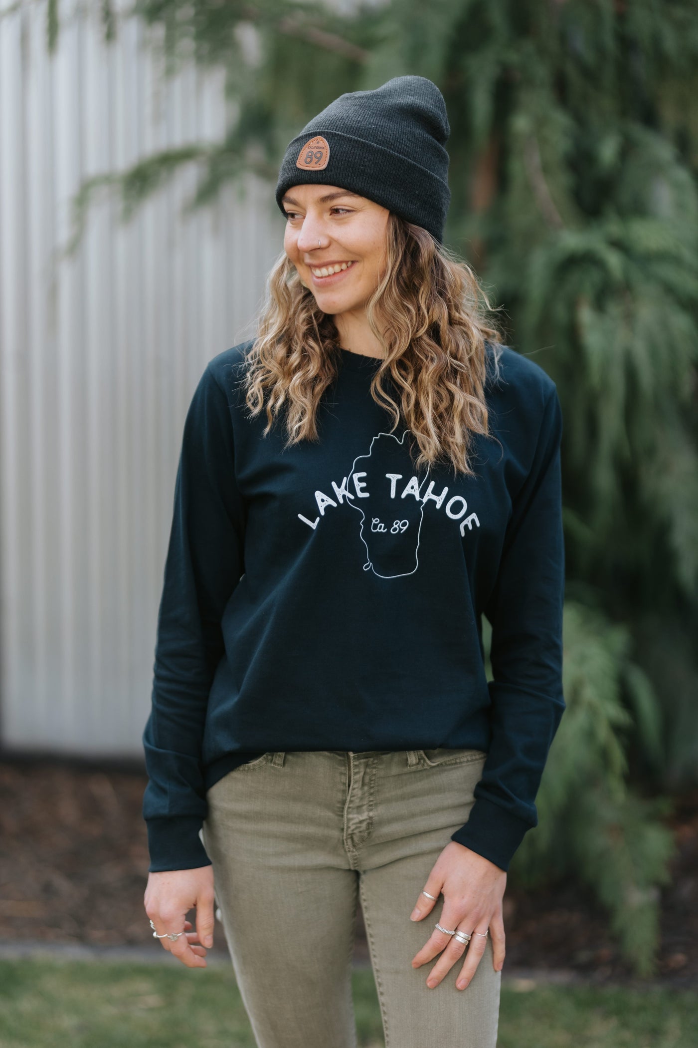 Women's Long Sleeve Lake Tahoe T-shirt | California 89