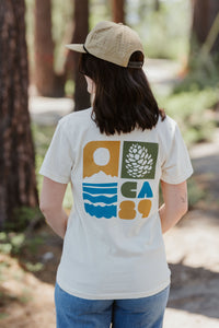 Unisex Short Sleeve CA89 Blocks T-shirt | California 89
