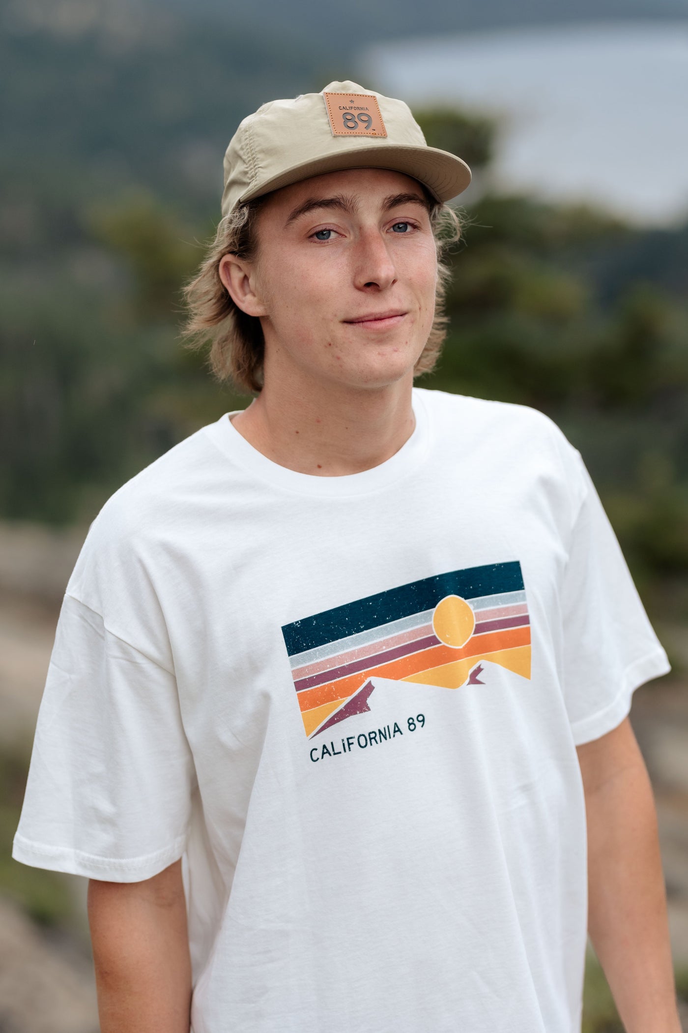 Men's Sky and Mountain T-shirt | Sierra Graphic Tee | California 89