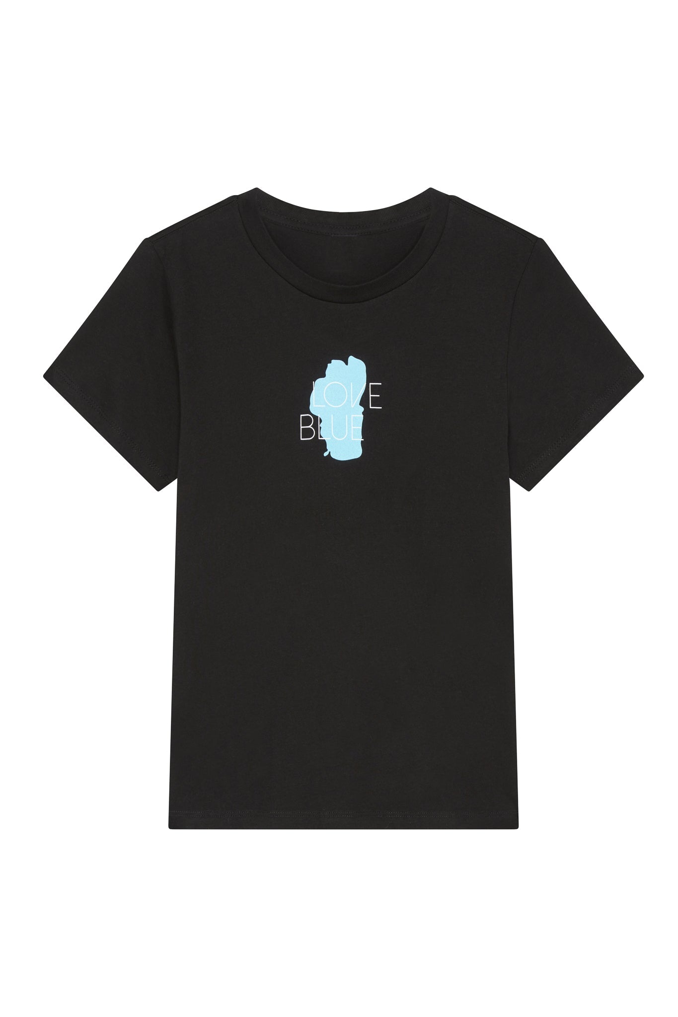 Women's Short Sleeve Love Blue T-shirt | California 89