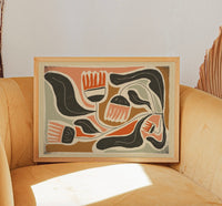 Mod Flower Mid Century Art Print 11x14 | California 89