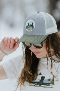 Trucker Hat with Winding Road Patch | California 89