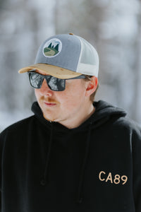 Trucker Hat with Winding Road Patch | California 89