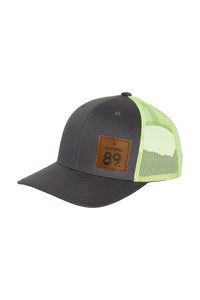 Classic Trucker Hat Charcoal & Neon | California 89