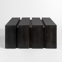 Carson Coffee Table, Dark Ebony Mango Wood 54"W x 40"D x 18"H