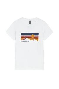 Women's Short Sleeve Sky and Mountain T-shirt | California 89