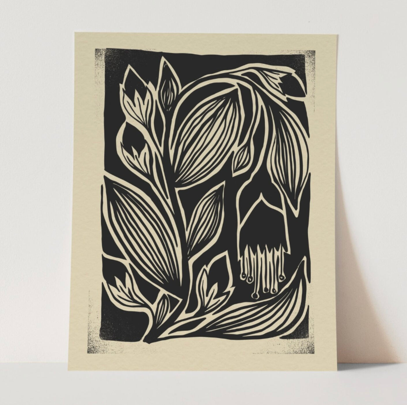 Wander Black and White Mid Century Art Print 11x14 | California 89