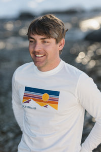 Men's Sky and Mountain Long Sleeve T-shirt | California 89