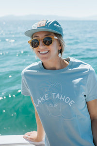 Women's Short Sleeve Lake Tahoe T-shirt | California 89