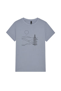 Women's Short Sleeve River Illustration T-shirt | California 89