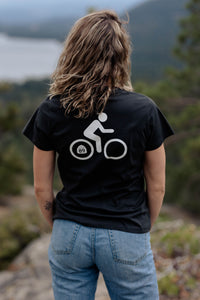 Women's Short Sleeve Shield and Bike T-shirt | California 89