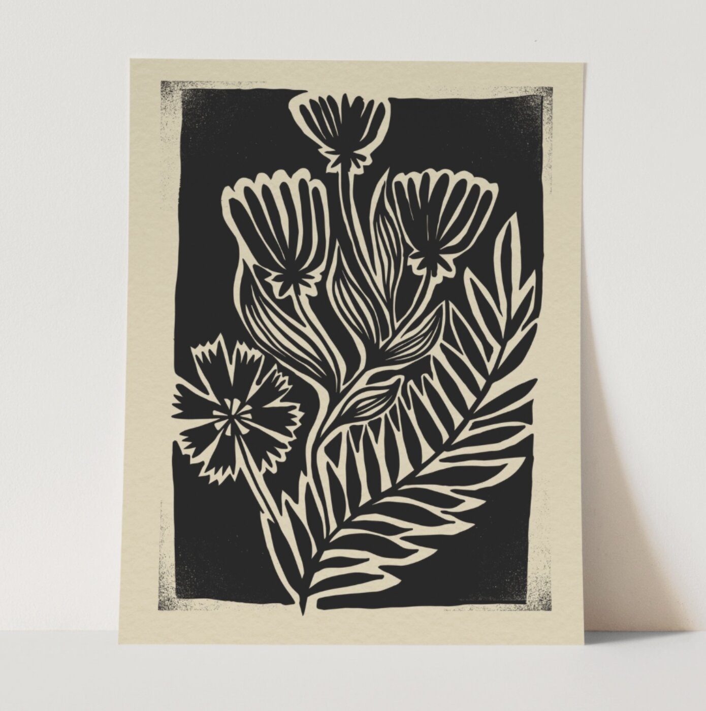 Reach Black and White Mid Century Art Print 11x14 | California 89