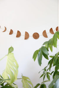 Luna Moon Phase Leather Garland
