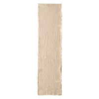 Linen Blend Table Runner with Frayed Edges | California 89