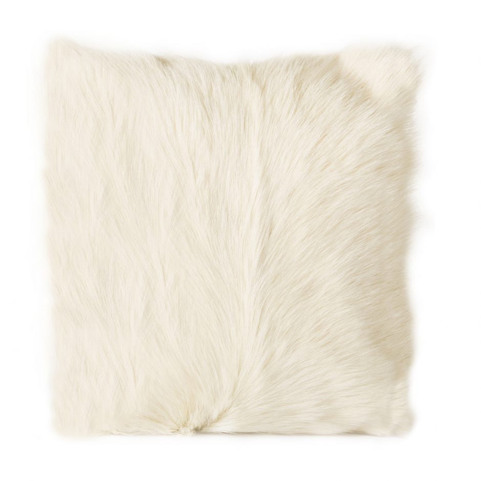 Goat Fur Throw Pillow | California 89