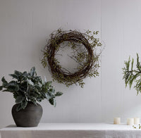 EcoFaux Green Ilex Berry Wreath