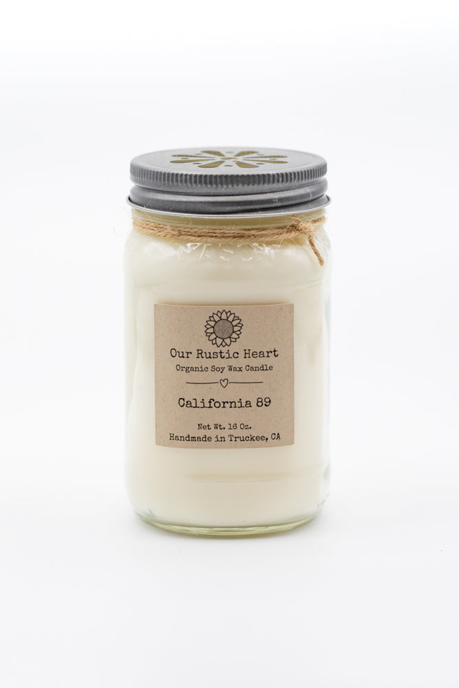 Our Rustic Heart 16oz California 89 Candle | California 89
