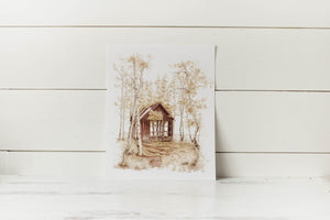 11 x 14 Truckee Shack Print