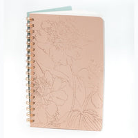 Peony Line Large Spiral Journal