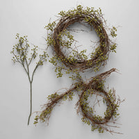 EcoFaux Green Ilex Berry Wreath