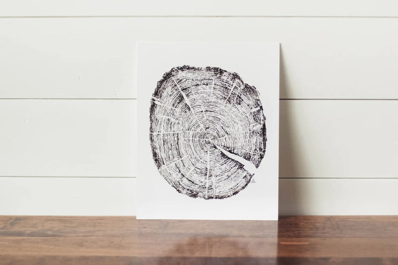 8 x 10 Tree Ring Print