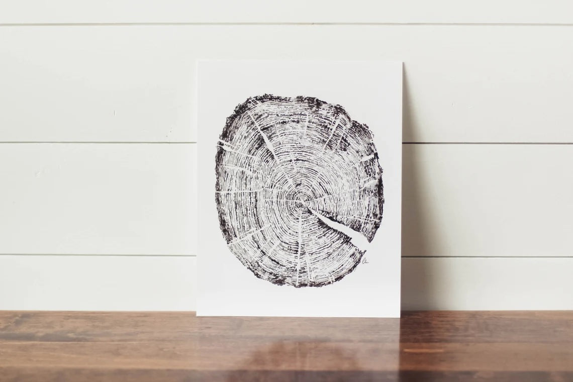 11 x 14 Tree Ring Print