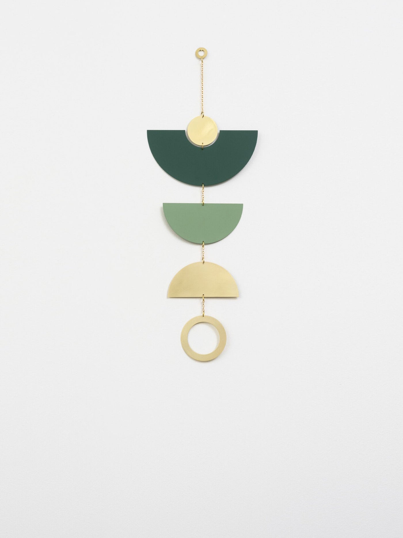 Frond Wall Hanging Green and Brass | California 89