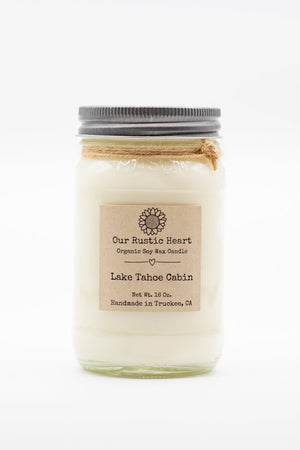 Our Rustic Heart 16 oz Lake Tahoe Cabin Candle