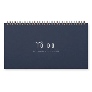 To Do Simple Weekly Planner / Deep Blue