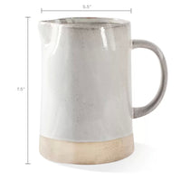 Pinched White Pitcher | California 89