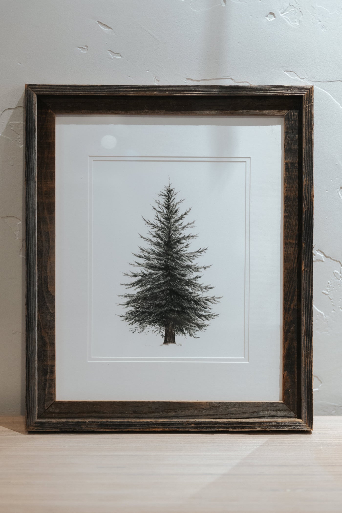 16 x 20 Evergreen Print Framed with Matte
