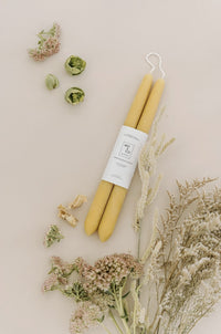 100% Beeswax Tapered Candle