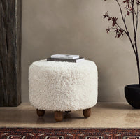 Aniston Ottoman, Andes Natural 22.5"W x 22.5"D x 20.5"H
