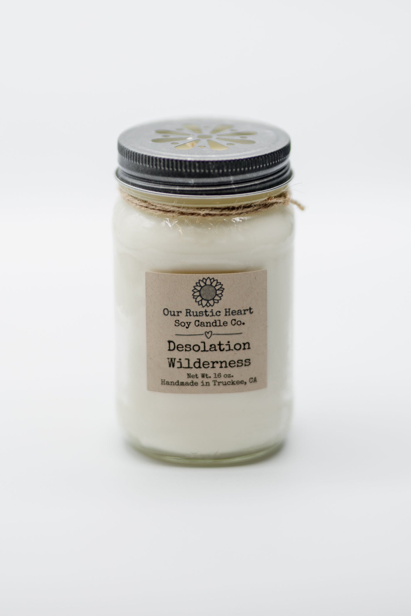 Our Rustic Heart Candle 16 oz Desolation Wilderness